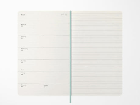 Moleskine 2027 Weekly Planner - Precious & Ethical Vegea - Sage Green