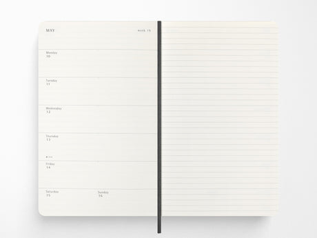 Moleskine 2027 Weekly Planner - Black Soft Cover