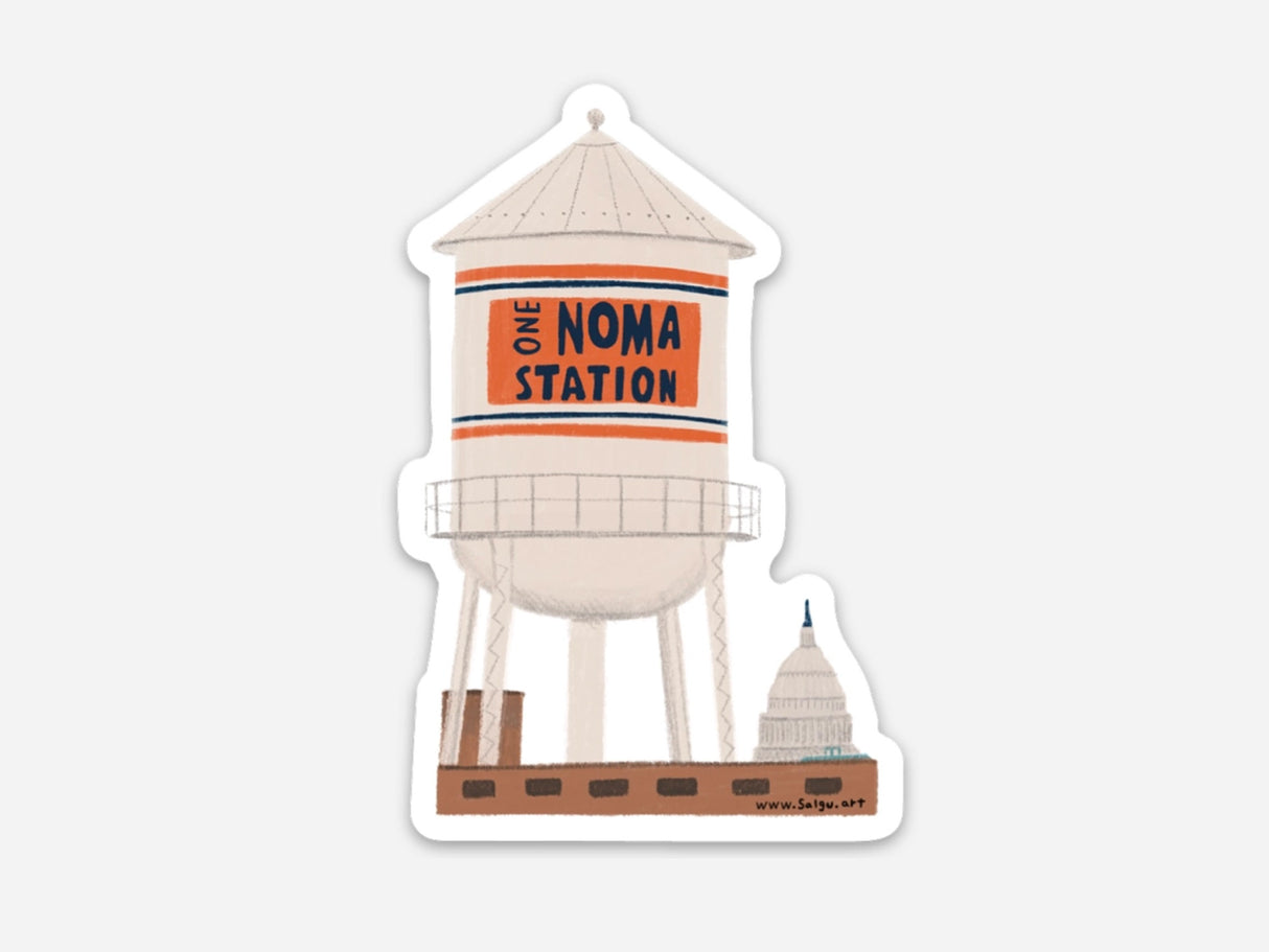 Noma Water Tower Vinyl Sticker