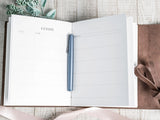 Rustic Leather Handstitched Guest Book