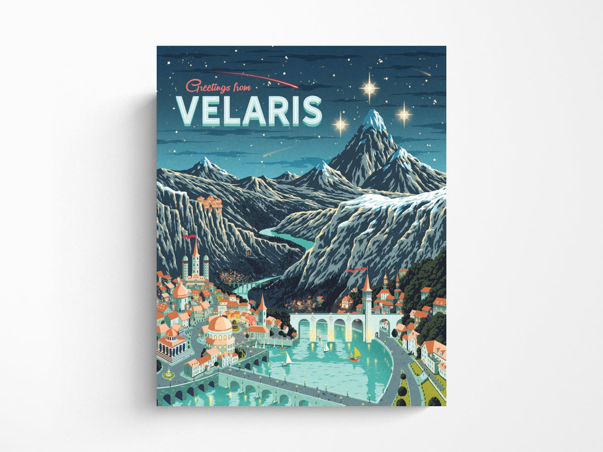 A Court of Thorns and Roses Official Greetings from Velaris 1000-Piece Puzzle