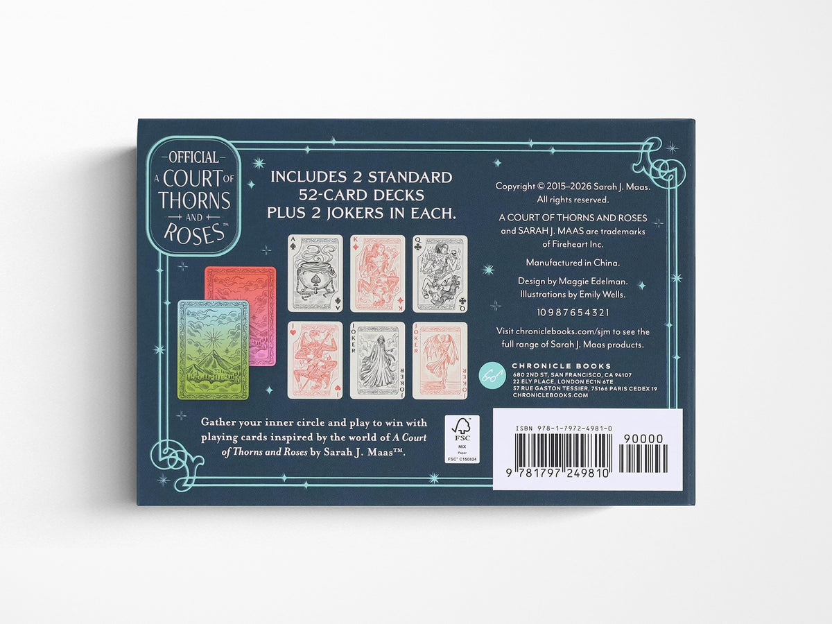 A Court of Thorns and Roses Official Playing Card Set (Night Court Inner Circle)