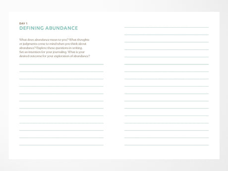 Abundance: A Guided Journal for Living a Full Life