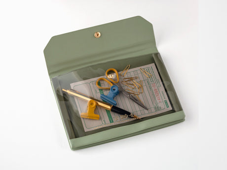Alettone Document Case for A6 Size - Olive