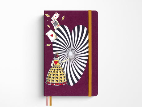 Alice's Adventures in Wonderland Notebook - Queen of Hearts