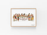 Build Longer Tables Watercolor Art Print