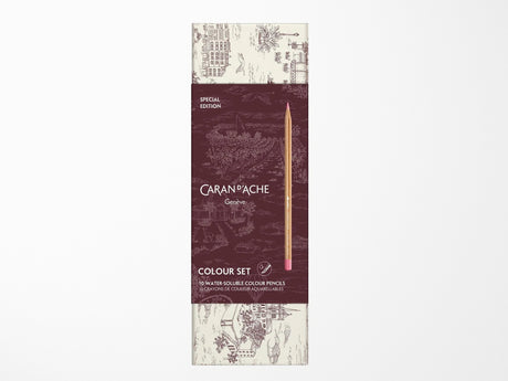 Caran D'ache Toile De Jouy Colored Pencil Set