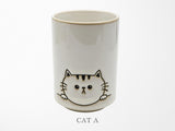 Cat Design Yunomi Style Tea Cup