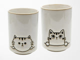 Cat Design Yunomi Style Tea Cup