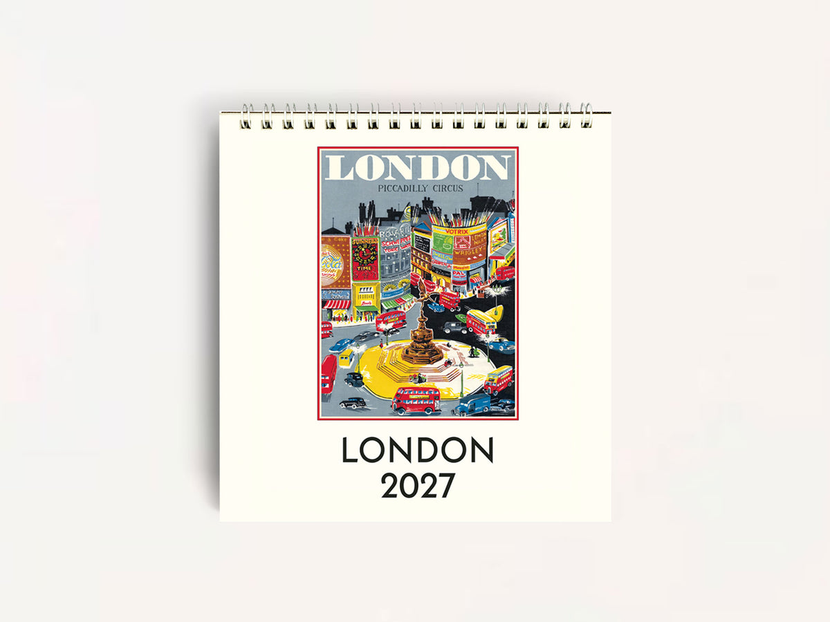 Cavallini 2027 DESK Calendar - London