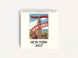 Cavallini 2027 DESK Calendar - New York