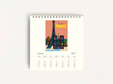 Cavallini 2027 DESK Calendar - Paris