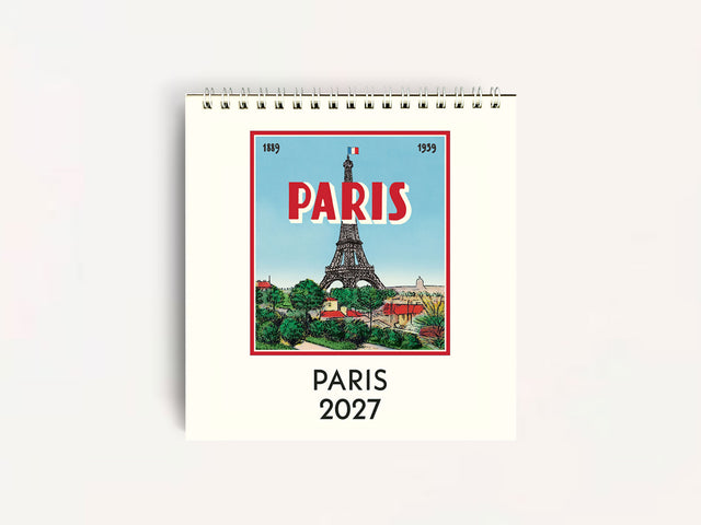 Cavallini 2027 DESK Calendar - Paris