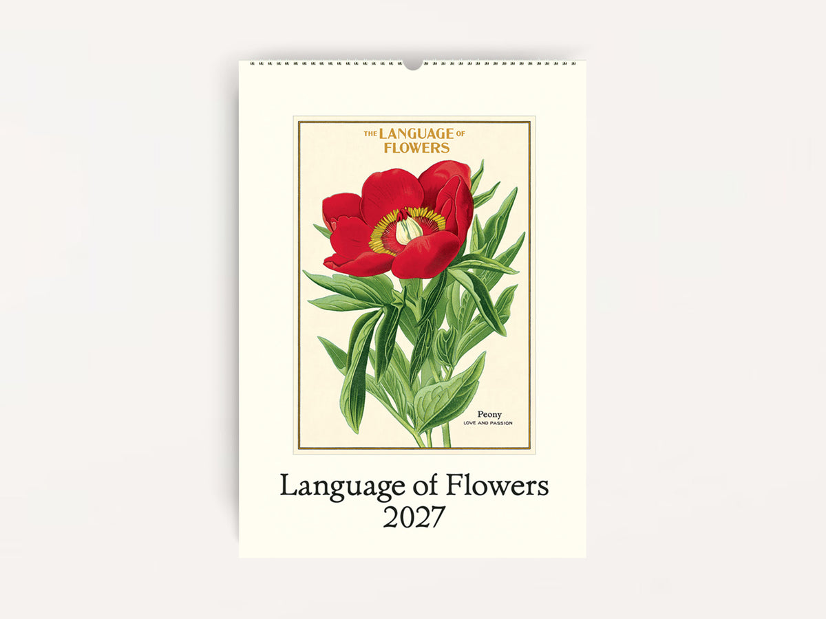 Cavallini 2027 WALL Calendar - Language of Flowers