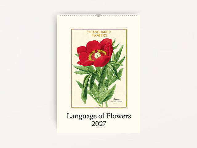 Cavallini 2027 WALL Calendar - Language of Flowers