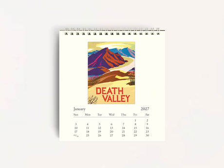 Cavallini 2027 DESK Calendar - National Parks