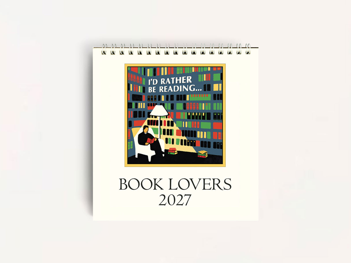 Cavallini 2027 DESK Calendar - Book Lovers