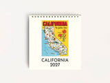 Cavallini 2027 DESK Calendar - California