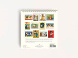 Cavallini 2027 DESK Calendar - Vintage Dogs