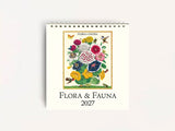 Cavallini 2027 DESK Calendar - Flora & Fauna