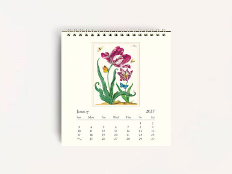 Cavallini 2027 DESK Calendar - Flora & Fauna