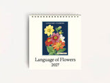 Cavallini 2027 DESK Calendar - Language of Flowers
