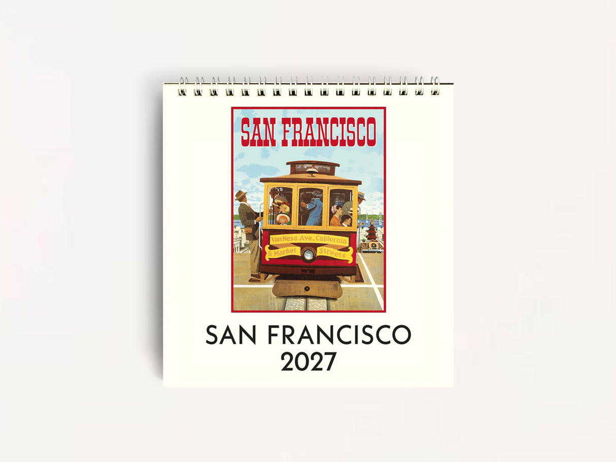 Cavallini 2027 DESK Calendar - San Francisco