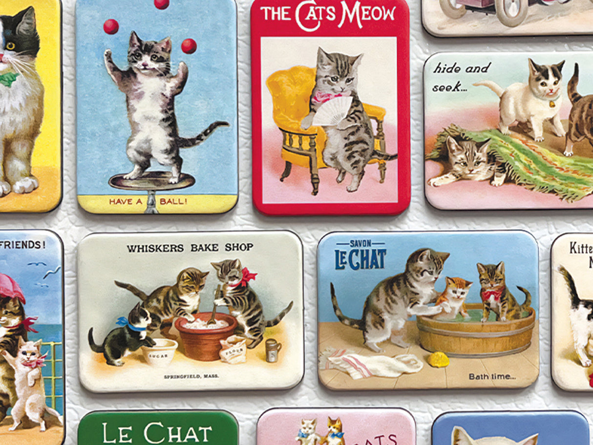 Cavallini Vintage Magnet Set - Cats