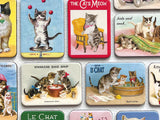 Cavallini Vintage Magnet Set - Cats