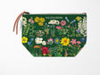 Cavallini Vintage Zipper Pouch - Wildflowers 2