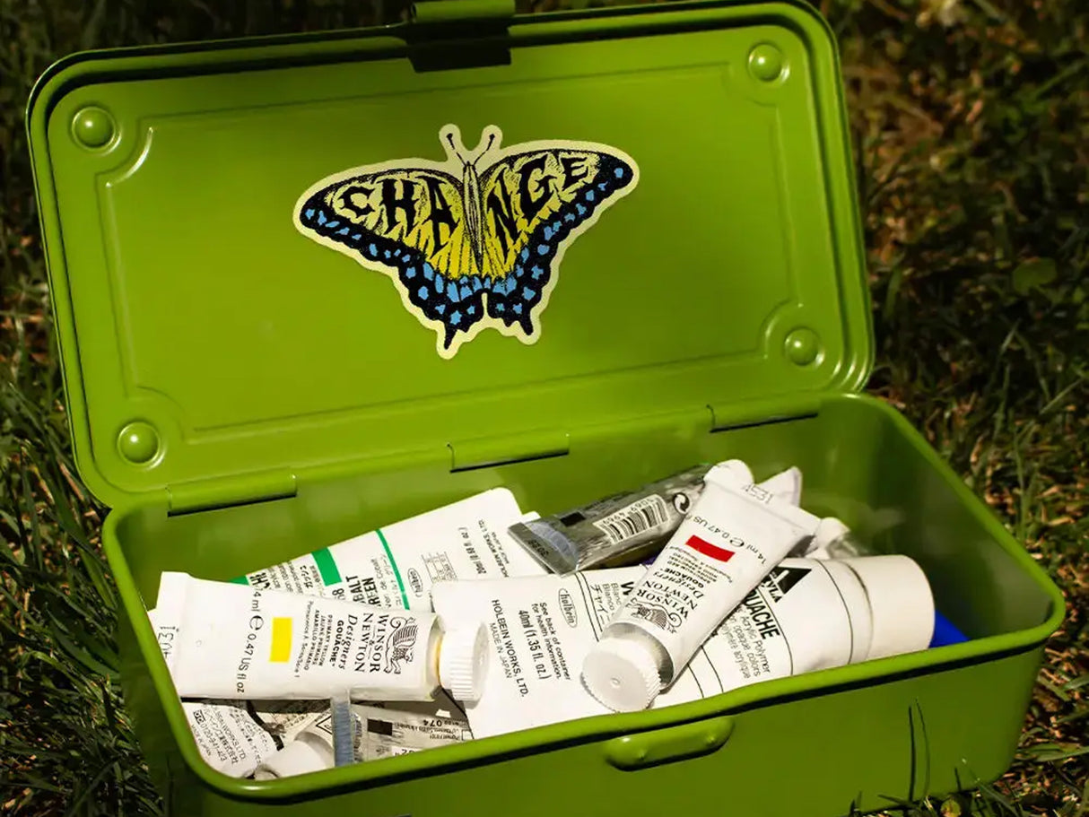 Change Butterfly Vinyl Sticker