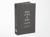 Charcoal Canvas One Line a Day A Five-Year Memory Book