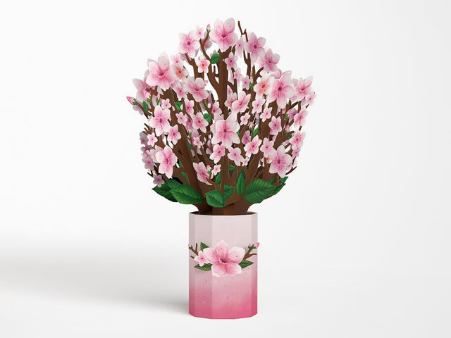 Cherry Blossom Bouquet Pop-up Card