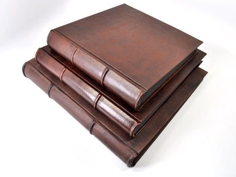 Collezione 14 x 14 Italian Handmade Distressed Leather Photo Album