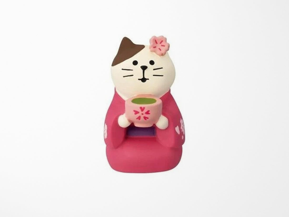 Concombre Figurine Sakura Matcha Cat