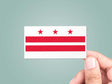 DC Flag Five Inch Sticker