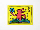 DJ Dog By Keith Haring Vinyl Sticker
