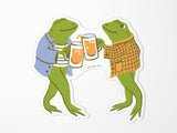 Dapper Frogs Vinyl Sticker