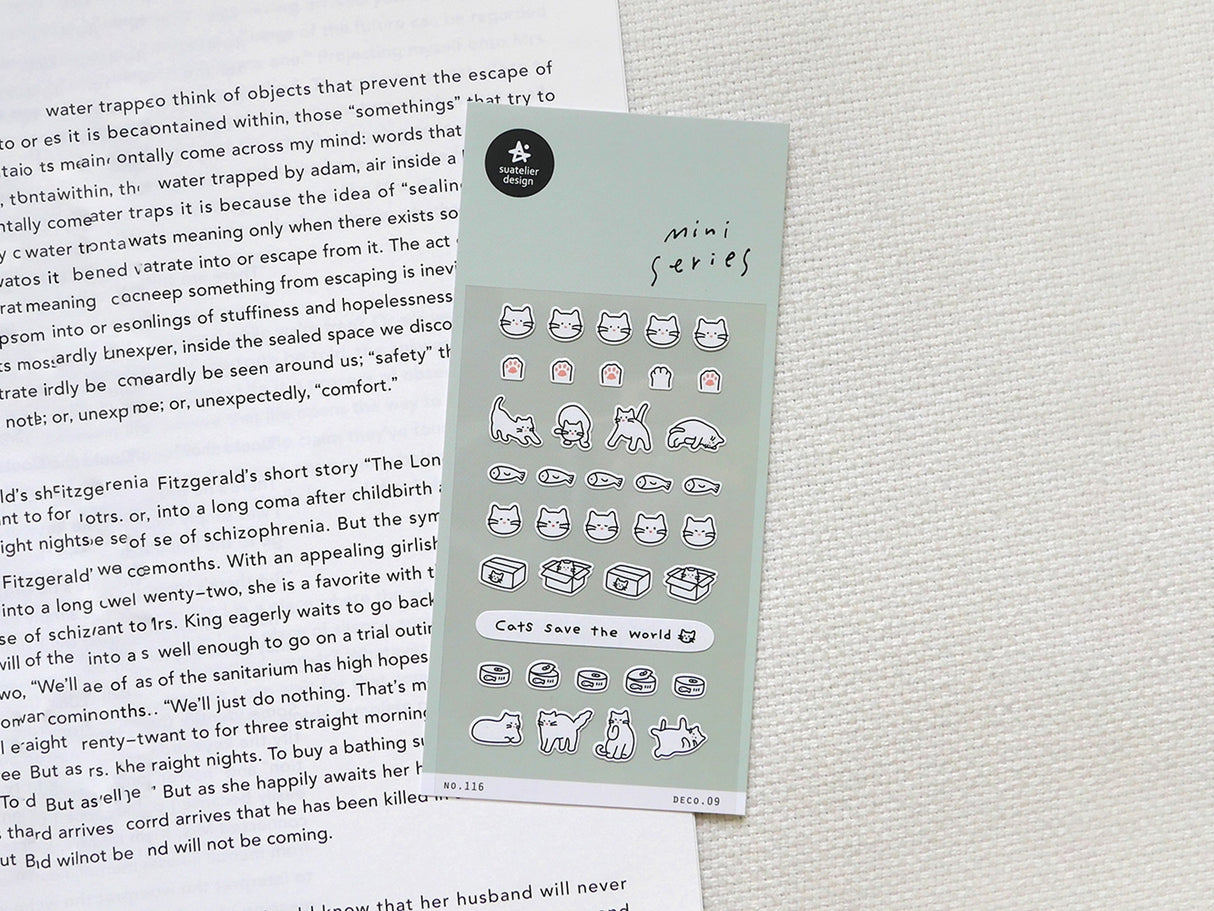 Deco.09 Cats Save The World Sticker Sheet 116