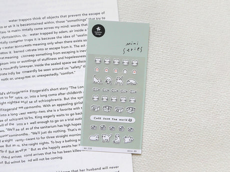 Deco.09 Cats Save The World Sticker Sheet 116