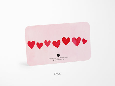E. Frances Little Notes® - Mini Hearts Blush