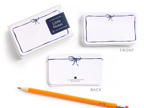 E. Frances Little Notes® - Navy Bow New 55 Count