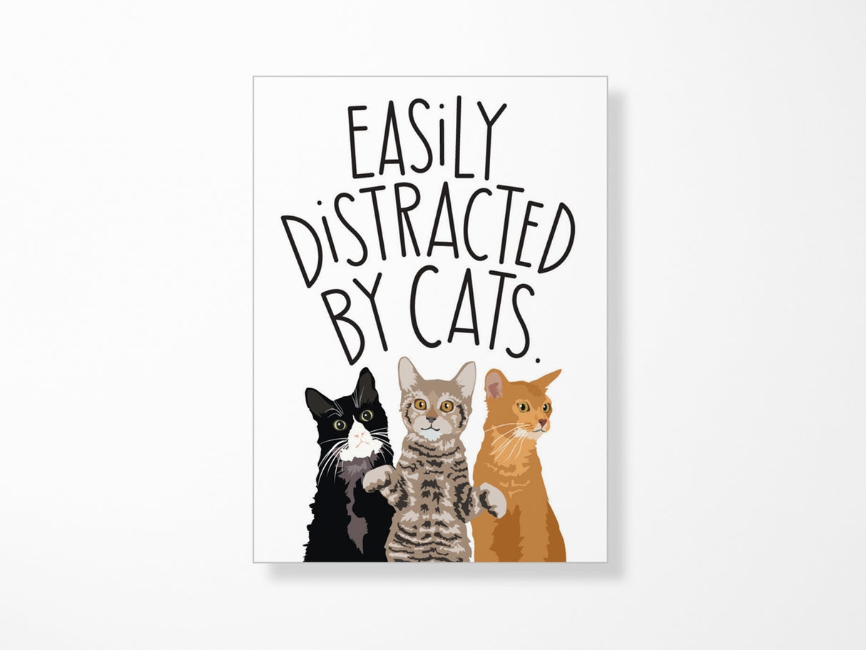 Easily Distracted by Cats Magnet