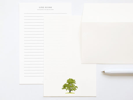 Emerald Oak - Letter Writing Paper - Oak Tree