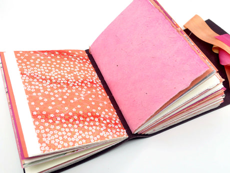 Fiery Sunset One of a Kind Leather Journal