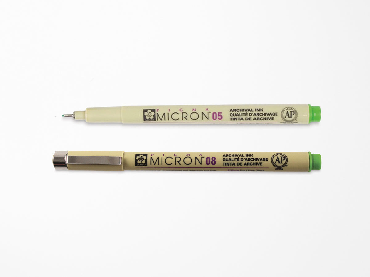 Fresh Green Pigma Micron Pen
