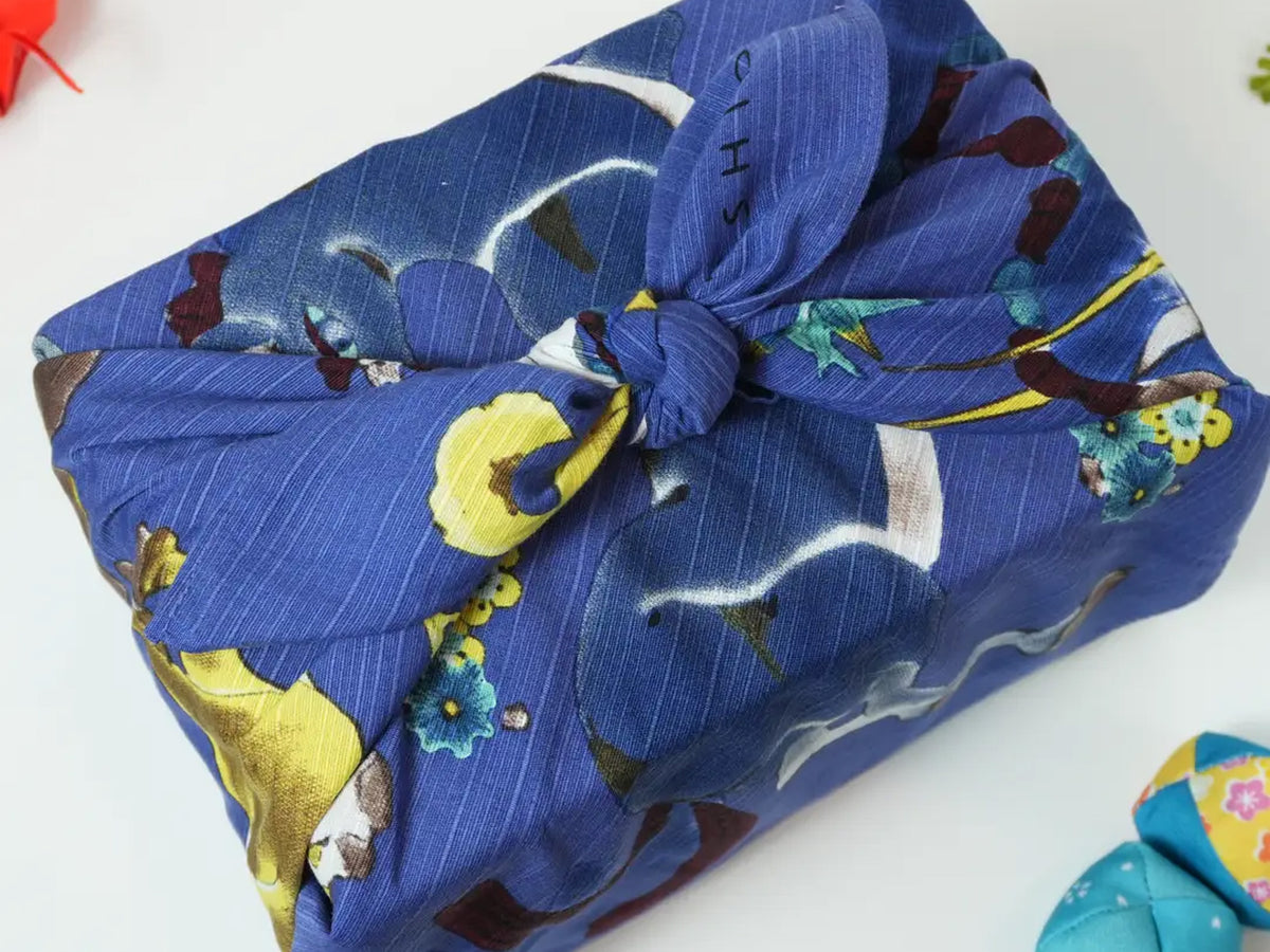 Furoshiki Japanese Fabric Gift Wrap - Wagara Zodiac