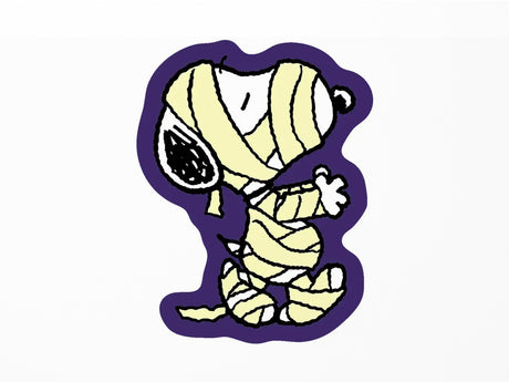 Glowing Mummy Snoopy Die Cut Sticker
