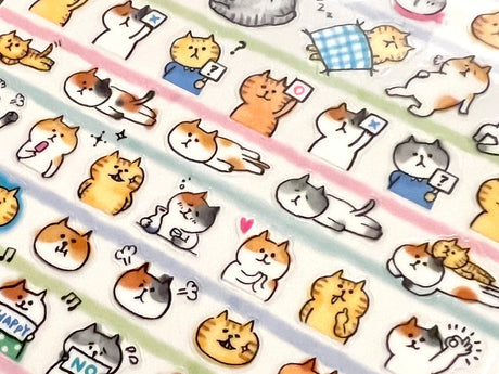 Goro-Goro Nyansuke Cats Vol. 2 Sticker Sheet