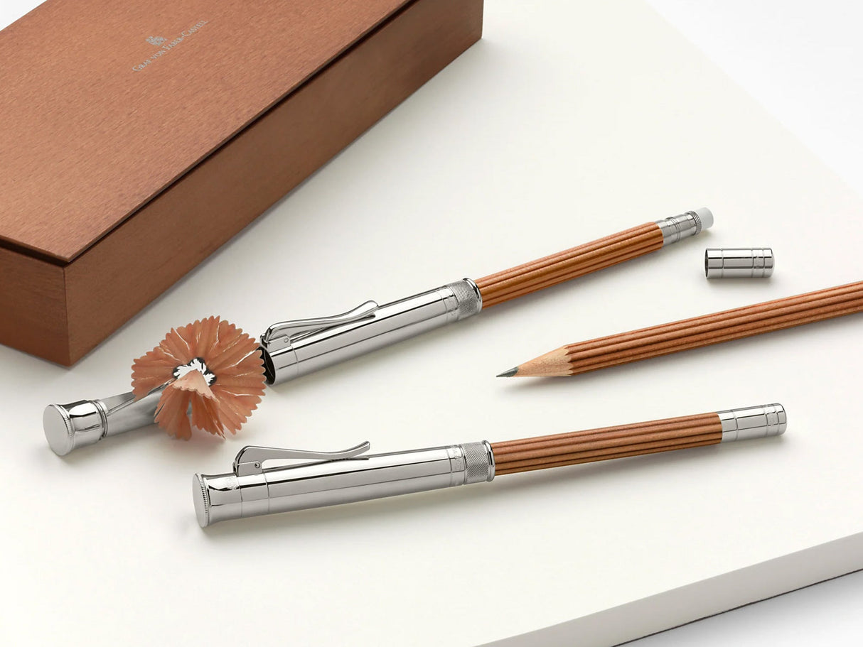 Graf von Faber-Castell Perfect Pencil Refills - Platinum Plated Brown Pack of 5